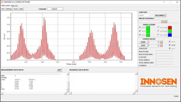 Innosen UV Logger Software