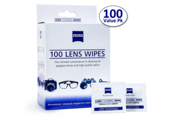 Box of Zeiss lens wipes