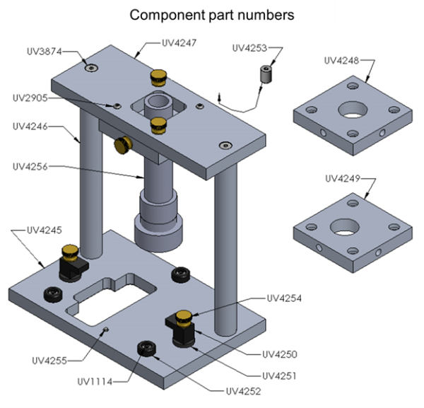 Puck Radiometer Light Guide Fixture