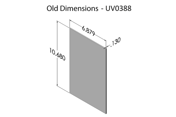 glass old dimensions