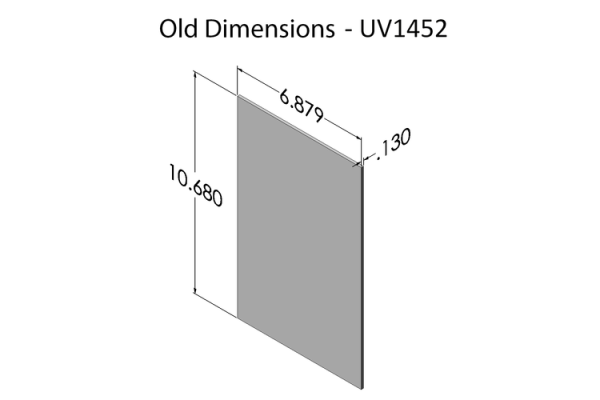 dichroic glass old dimensions