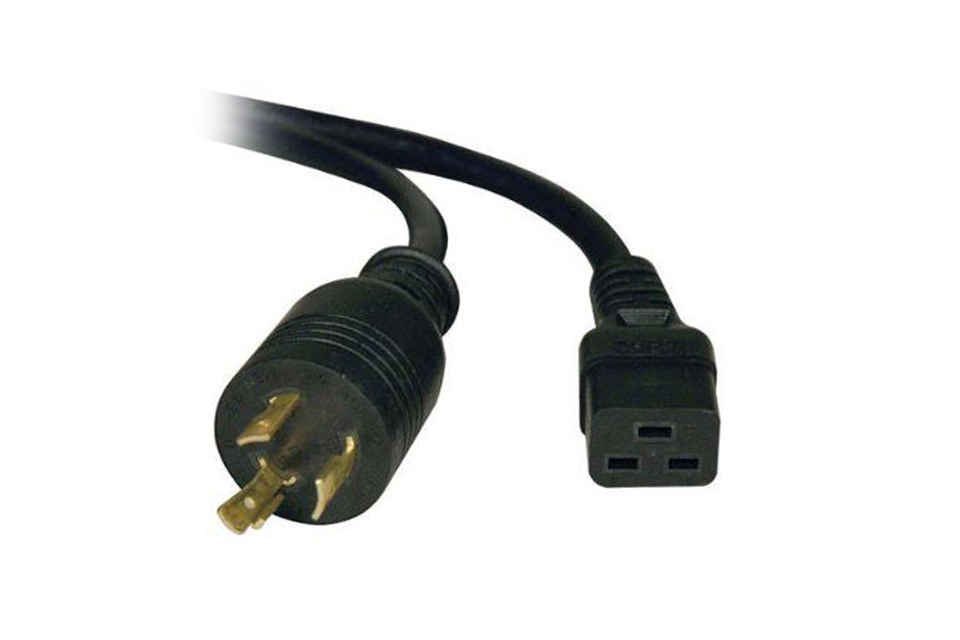 Power Cord for Quad Floods (USA): 15 ft, 3 Conductor, 20A/250V